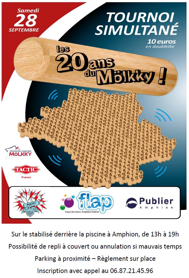 Tournoi simultané pour les 20 ans du Mölkky